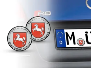 TUV AufkleberStadt Wilhelmshaven Nummernschild plakette